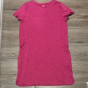 Women's hyba Pink Crewneck Short-Sleeve Tee Dress